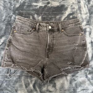 Old Navy Destroyed Shorts - black size 10